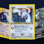 Karty Pokemon Lugia z roznych erow TCG
