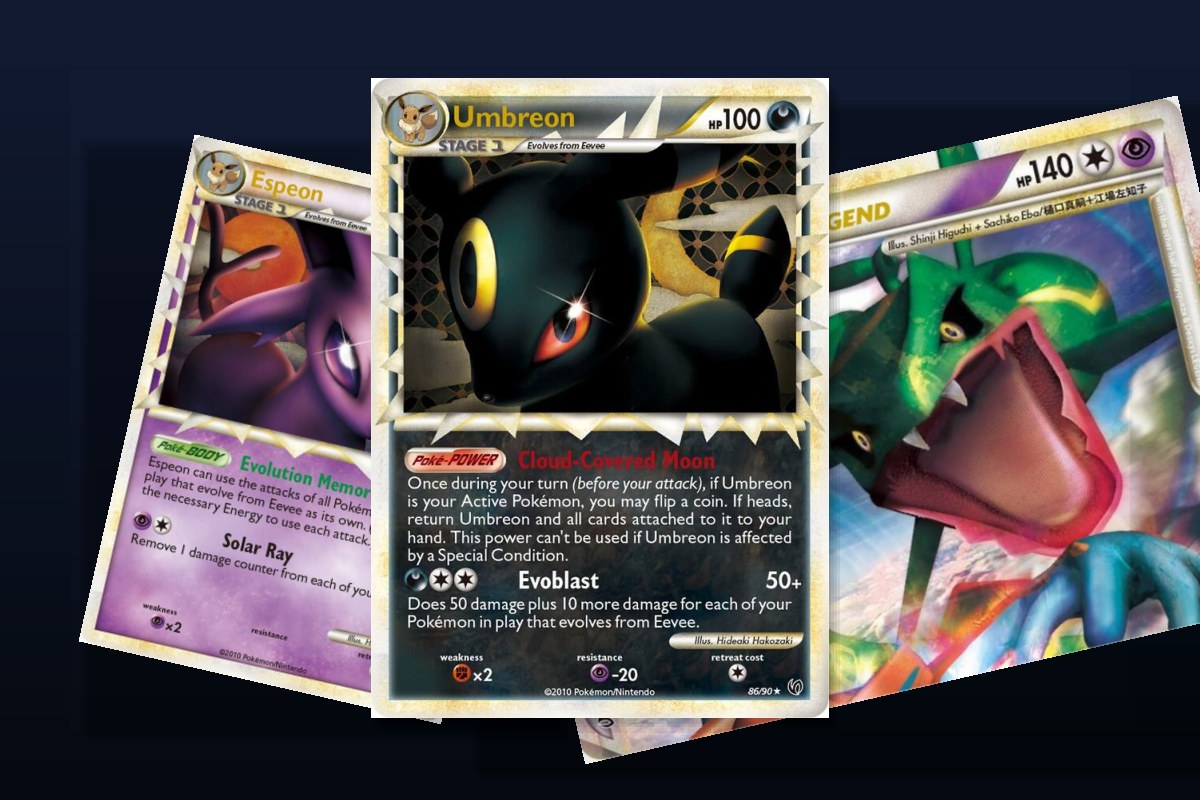 Umbreon Prime i Espeon Prime z setu Pokemon Undaunted