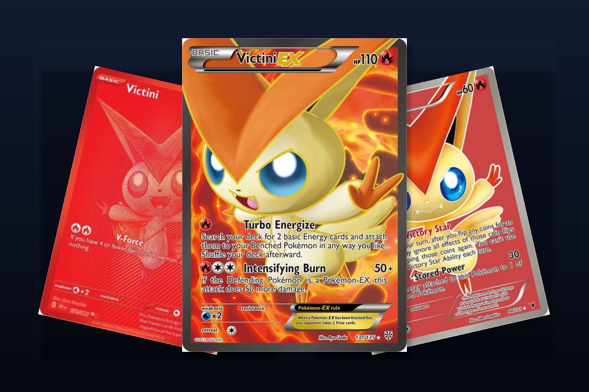 Karty Pokemon Victini: Victini EX Full Art, Victini 171/086 i Victini 98/101