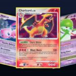 Karty Pokemon z setu Secret Wonders: Charizard 3/132, Mew 15/132 i Gardevoir LV.X 131/132