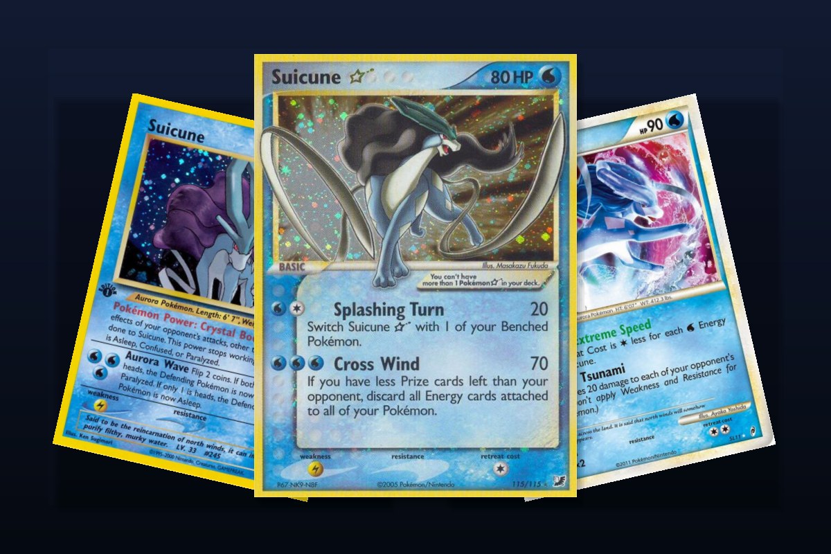Karty Pokemon Suicune - Star, Neo Revelation i shiny