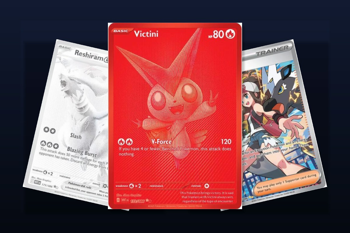 Karty Victini, Reshiram ex i Hilda z seta SV White Flare
