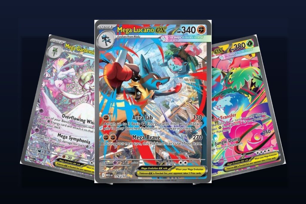 Karty Pokemon Mega Evolution — wszystkie sety [2026]