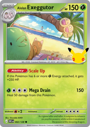 Alolan Exeggutor 2/128 – 30th Celebration ( 30C 2 )
