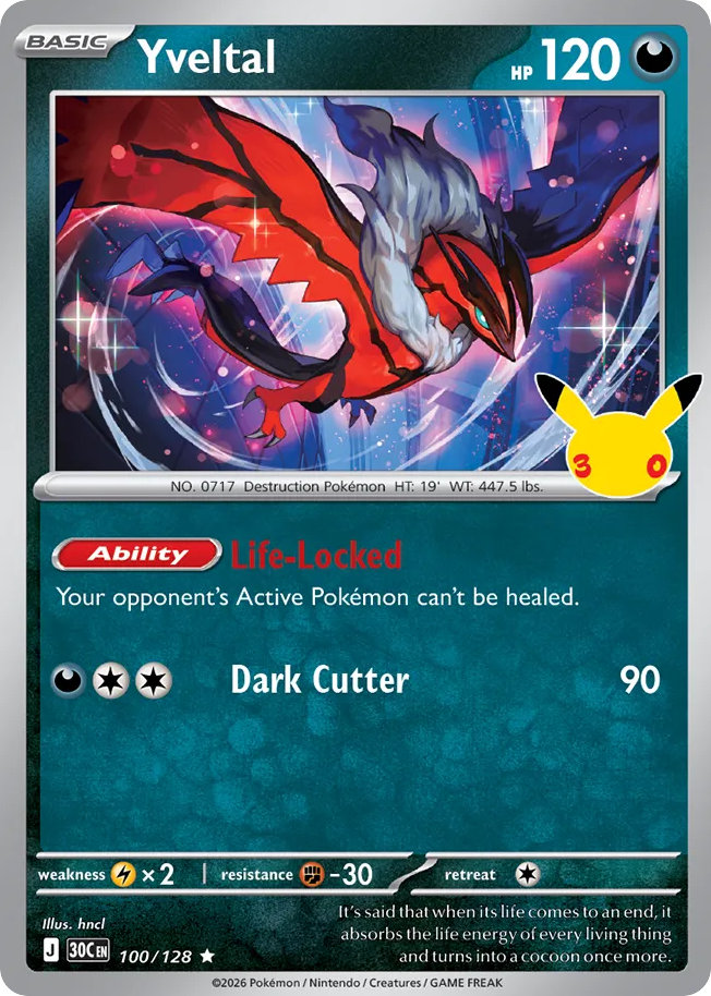 Yveltal 100/128 – 30th Celebration