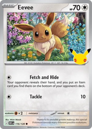Eevee 116/128 – 30th Celebration ( 30C 116 )