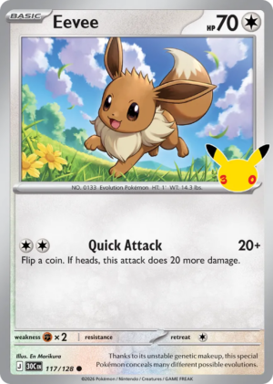 Eevee 117/128 – 30th Celebration ( 30C 117 )