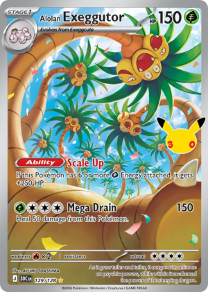 Alolan Exeggutor 129/128 – 30th Celebration ( 30C 129 )