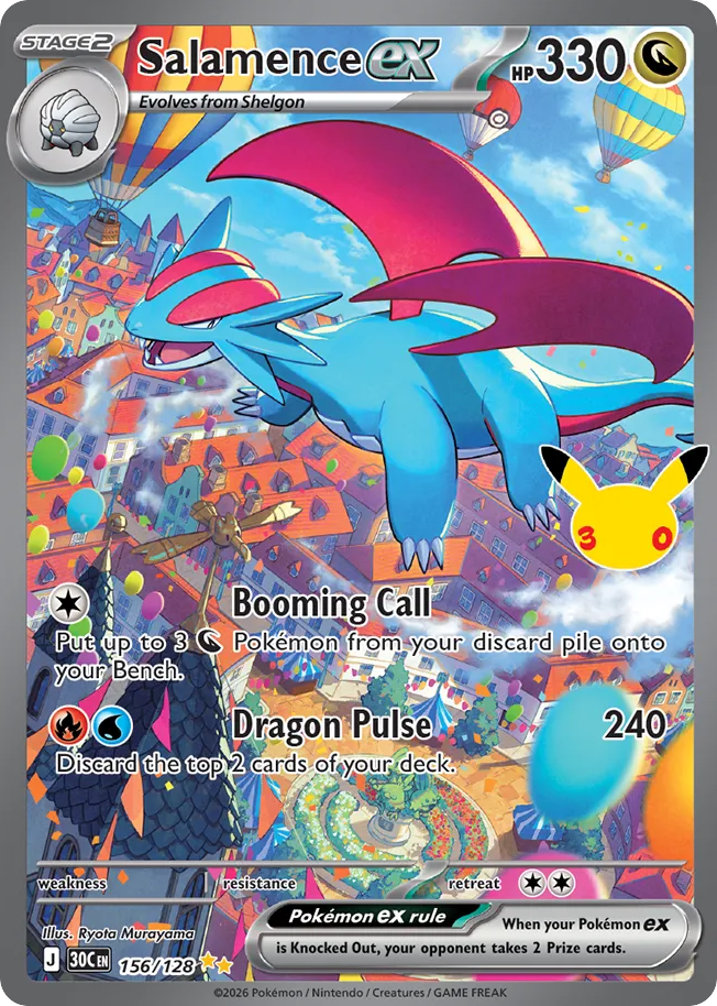 Salamence ex 156/128 – 30th Celebration ( 30C 156 )
