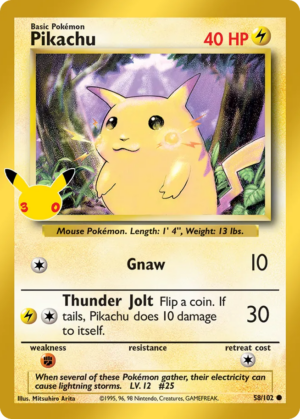Pikachu Nr 58 – 30th Celebration: Classic Collection ( 30C 58 )