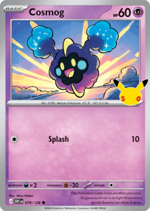 Cosmog 78/128 – 30th Celebration ( 30C 78 )