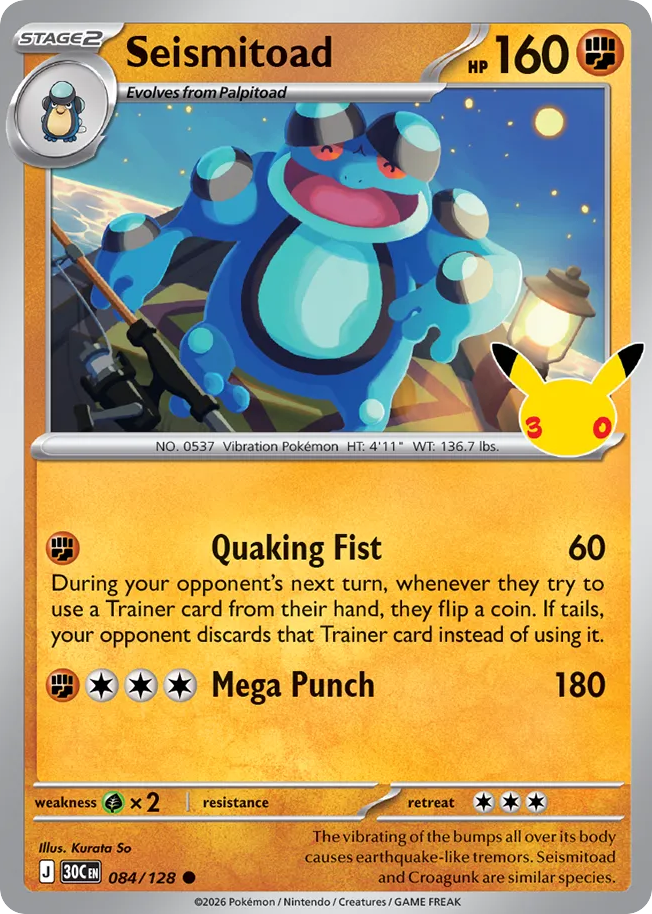 Seismitoad 84/128 – 30th Celebration