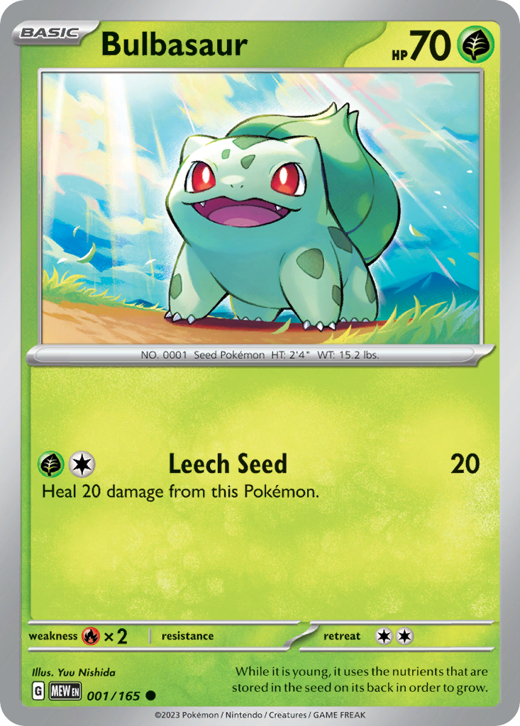 Bulbasaur 1/165 - SV: Scarlet & Violet 151