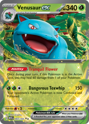 Venusaur ex 3/165 - SV: Scarlet & Violet 151