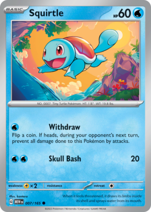 Squirtle 7/165 - SV: Scarlet & Violet 151