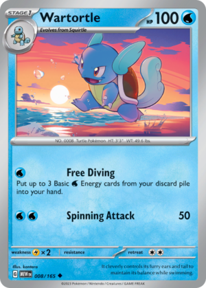 Wartortle 8/165 - SV: Scarlet & Violet 151